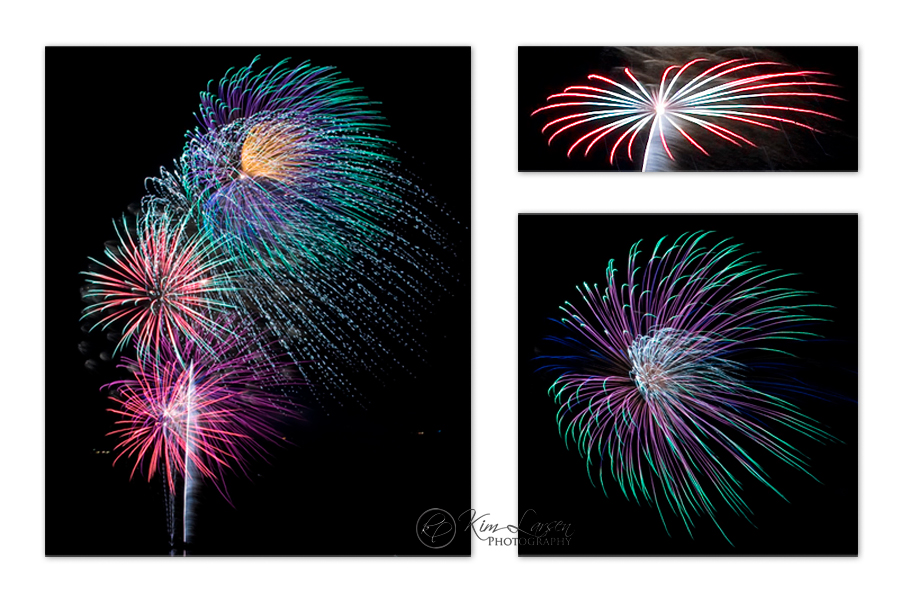 Fourth of July Fireworks Hood River Oregon ©Kim Larsen Photography