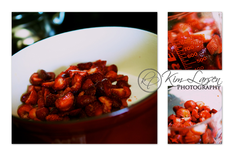 Strawberry jam preparation ©Kim Larsen Photography